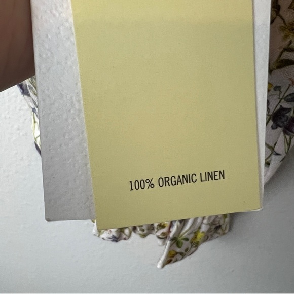 Aritzia Wilfred Vilette Organic Linen Floral Crop Blouse - Picture 7 of 7